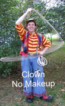 Gregory May Clown No Makeup with Lasso